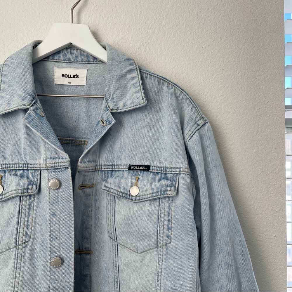 Rolla’s Boxy Oversized Jean Jacket - image 3